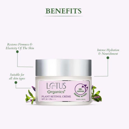 Lotus Organics Plant Retinol Crème - 50 GM