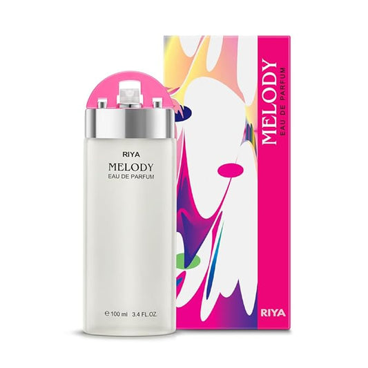 RIYA MELODY (Pink)| 100 ml Perfume for Women | Eau De Parfum with Long Lasting Fragrance | Citrus Floral Fresh Perfume Spray | Mild Fragrance