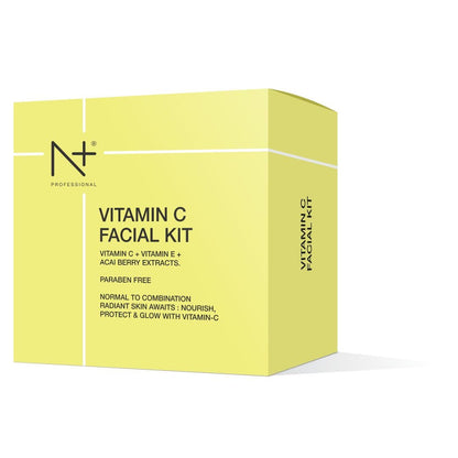 N+ Vitamin C Facial Kit, Vitamin C + E + Acai Berry Extracts, Paraben Free