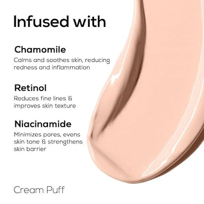 RENEE PRO Liquid Concealer - Cream Puff, Lightweight, Full Coverage, Long-Lasting, Buildable