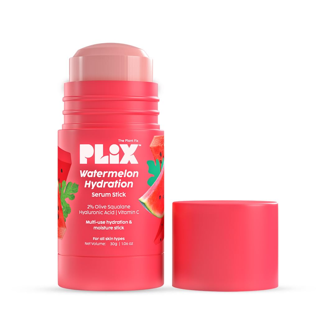 PLIX - THE PLANT FIX Watermelon Hydration Serum Stick (30g) for Instant Hydration, Long Lasting Moisturization | On the Go Moisturizer Stick for 24h Hydration | Light-weight
