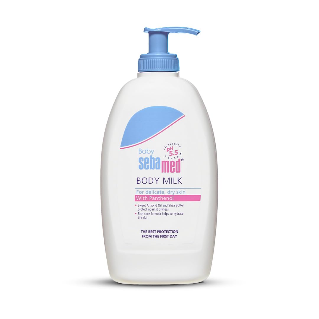 Sebamed Baby Body Milk Lotion 400 ml|pH 5.5|Ideal for dry skin, Daily moisturisation