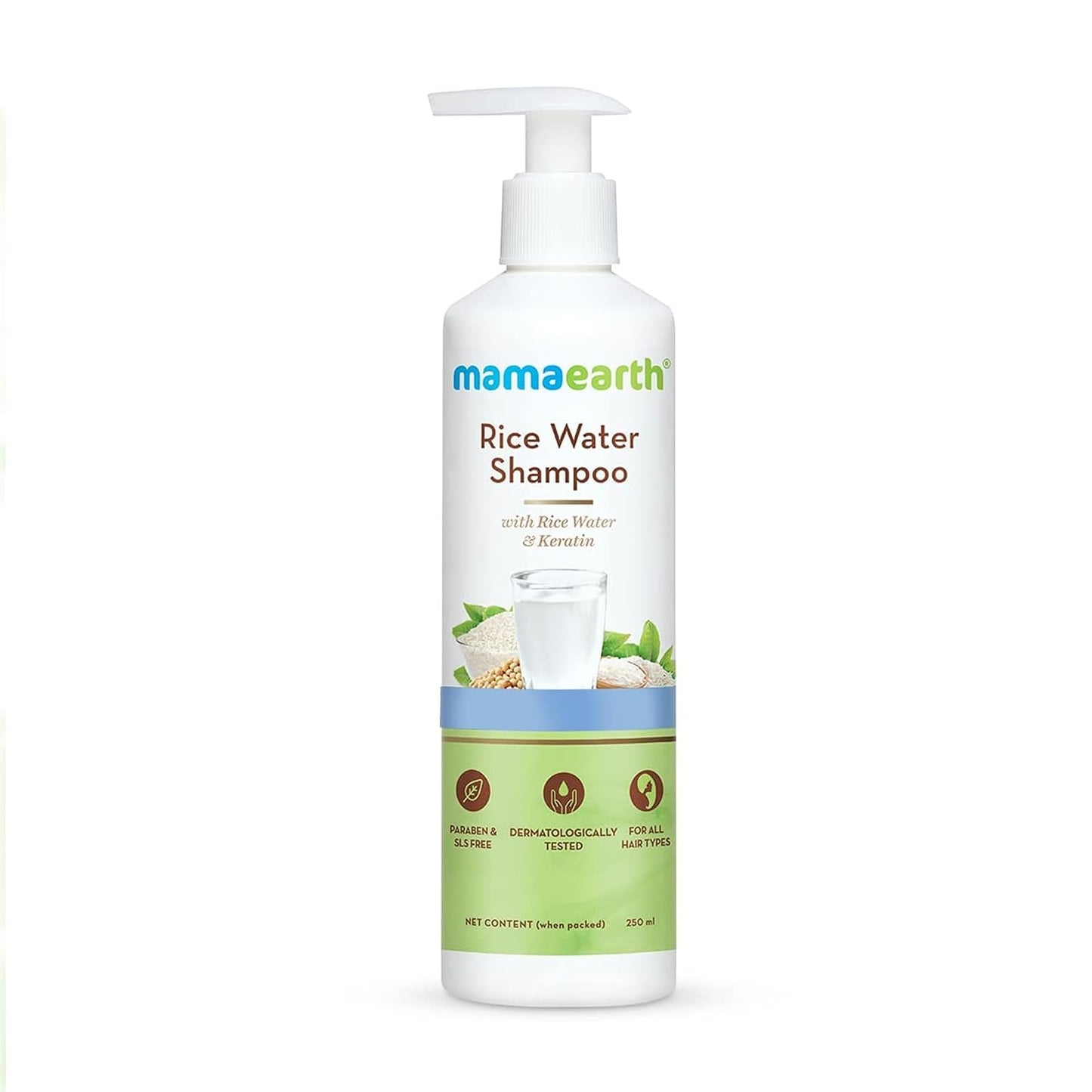 Mamaearth Rice Water Shampoo With Rice Water And Keratin (250ml)