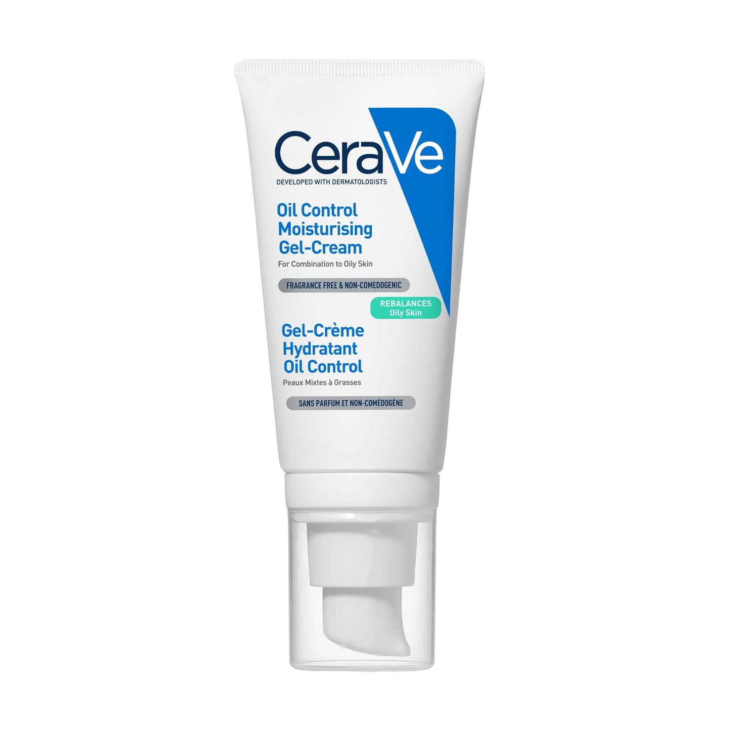 CeraVe Oil Control Gel Cream lightweight Moisturizer for Oily & Combination Skin with Ceramides, Hyaluronic Acid & Niacinamide 52ml
