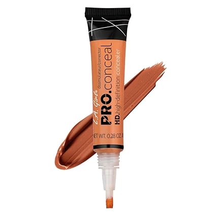 L.A GIRL Pro Natural High Definition Full Coverage Concealer Cream (3, Gc 990 Orange Corrector) Natural Finish, Oily