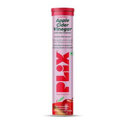 Plix L-Carnitine Acv Effervescent Tablets Helps To Turn Food Into Energy