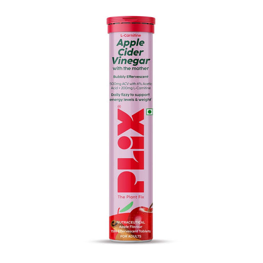Plix L-Carnitine Acv Effervescent Tablets Helps To Turn Food Into Energy