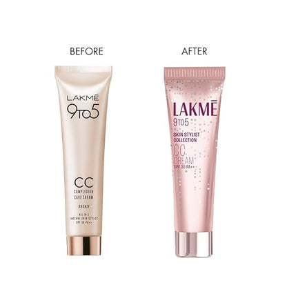 Lakme 9 to 5 Complexion Care Face CC Cream With SPF 30 PA++ - Bronze (30g)