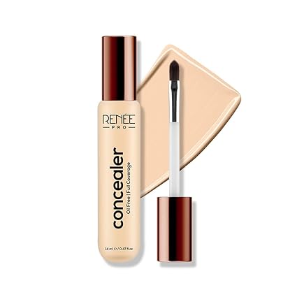 RENEE PRO Liquid Concealer - Cookie, Lightweight, Full Coverage, Long-Lasting, Buildable