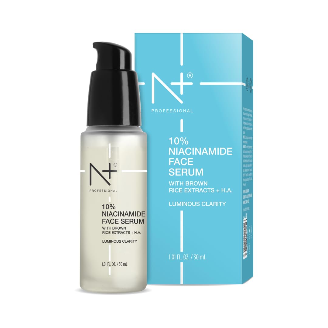 N+ 10% Niacinamide Face Serum, For Luminous Clarity with Brown rice extracts + H.A - 30ML