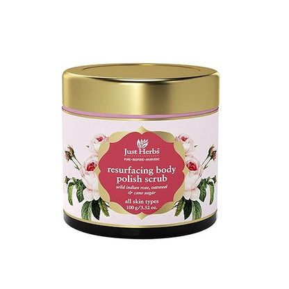 Just Hearbs Body Polish Scrub | Ayurvedic Resurfacing | 100 gm