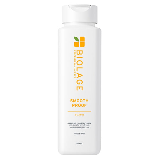 Biolage Smooth Proof Anti-Frizz Shampoo | Up to 72HR Frizz Control | With Camellia Oil & Glycerin | For Dry and Frizzy Hair 200ml