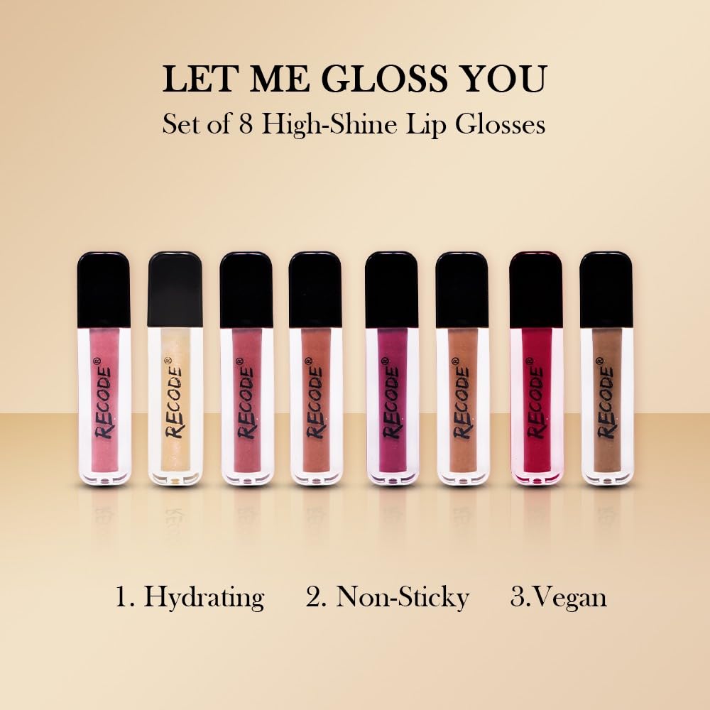 Recode Lip Glosses Let Me Gloss You 1.25 ML X 8pcs