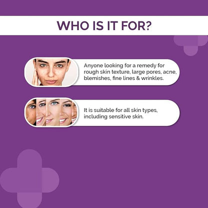 The Derma Co 15% AHA + 1% BHA Beginner Repairing, Radiant Skin, Exfoliating, Removes Impurities Face Peeling Solution for 10-Minute Weekly Exfoliation - 30ml