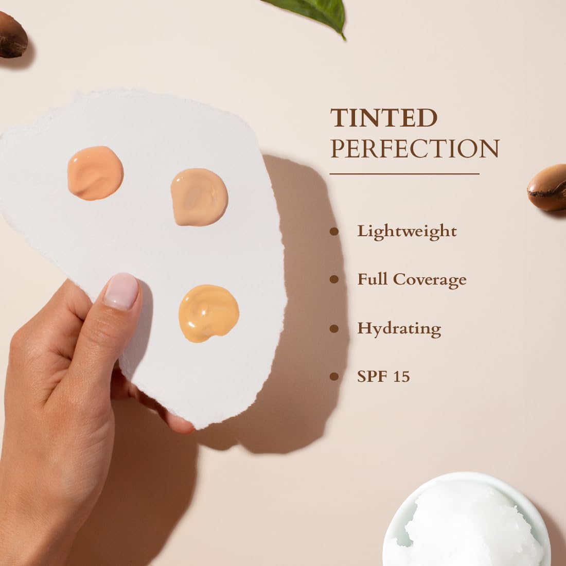 Lotus Organics+ Shea Luxe Tinted Moisturizer | 100% Certified Organic Shea Butter | Full Coverage | Provides Lasting Hydration | SPF 15 | Free From Preservatives & Artificial Fragrance (M 1)