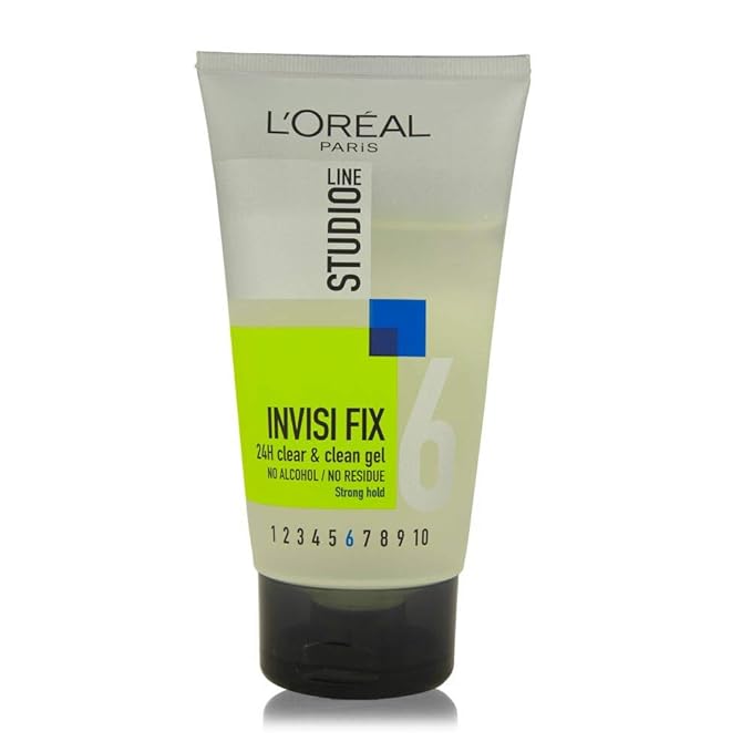 L'Oreal Paris Men's Hair Styling Gel - Invis Fix Clean Gel, No. 6 | 150 ml