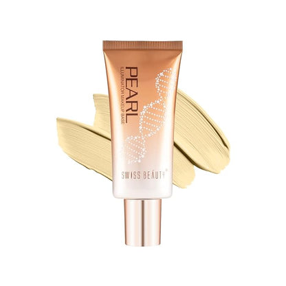 Swiss Beauty Foundation Pearl Illuminator Liquid Highlighter With Radiance Finish | Waterproof, Easily Blendable Illuminator For Face Makeup | Shade -01, 35Gm