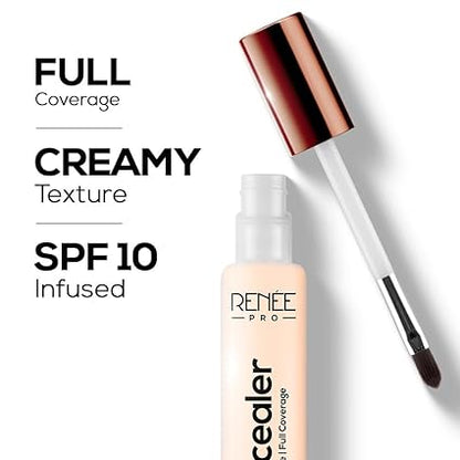 RENEE PRO Liquid Concealer - Cream Puff, Lightweight, Full Coverage, Long-Lasting, Buildable