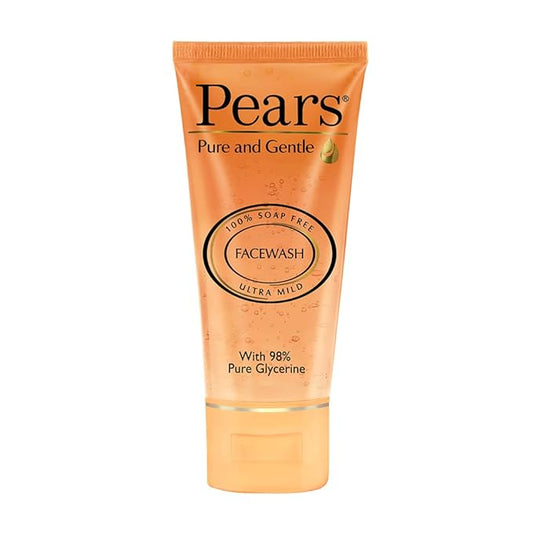 Pears Pure and Gentle Daily Cleansing Facewash, Mild Cleanser With Glycerine, Balances Ph, 100% Soap Free 150gm