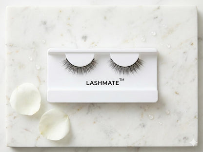 LASHMATE Pure False Eyelashes for Women | Clean Everyday Natural Glam | Lightweight Reusable Strip Lashes