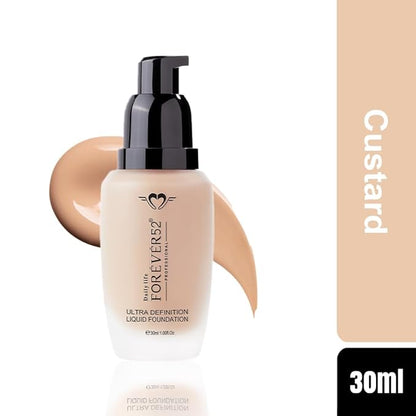 Daily Life Forever52 Ultra Definition Liquid Foundation-30ml (Custard - 012, Medium To Fair Shade With Pink Undertone) Long Lasting Matte Full Coverage Flawless Weightless