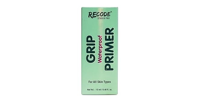 Recode Studio Pro Grip Waterproof Primer for All Skin Types, 12 ml