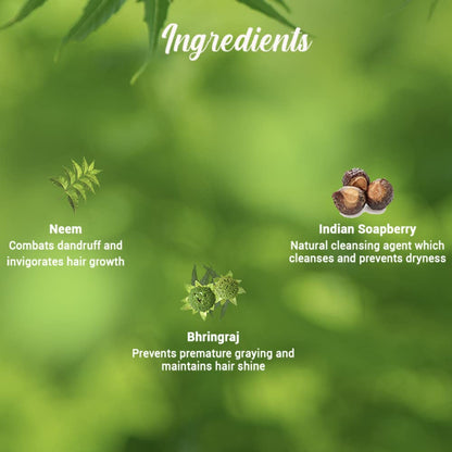 Biotique Fresh Neem Anti Dandruff Shampoo and Conditioner | Controls Dandruff | Eliminates Dryness, Flaking, and Itching | Hair Looks Fresh and Lustrous 180ml