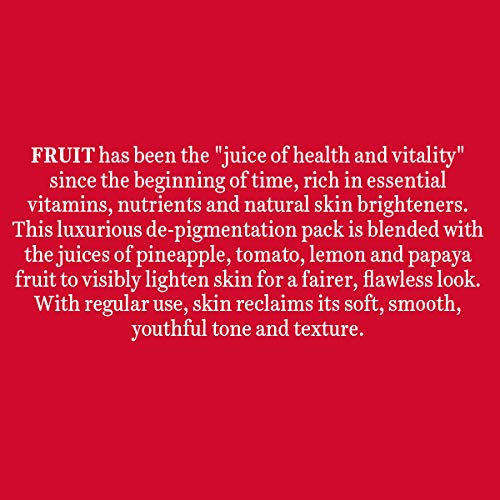 Biotique Fruit Brightening Depigmentation and Tan Removal Face Pack| Ayurvedic and Organically Pure| Tan Removal Face Pack 100gm