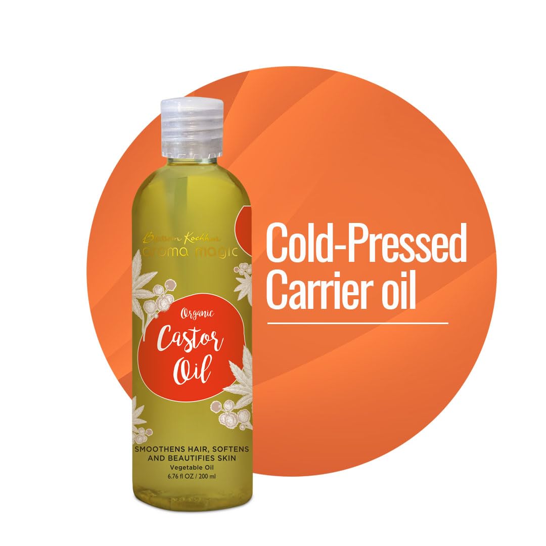 Aroma Magic Organic Castor Oil- 200 ml
