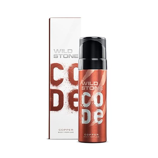 Wild Stone Code Copper No Gas Body Perfume for Men, Long Lasting Energetic Fragrance -120 ml