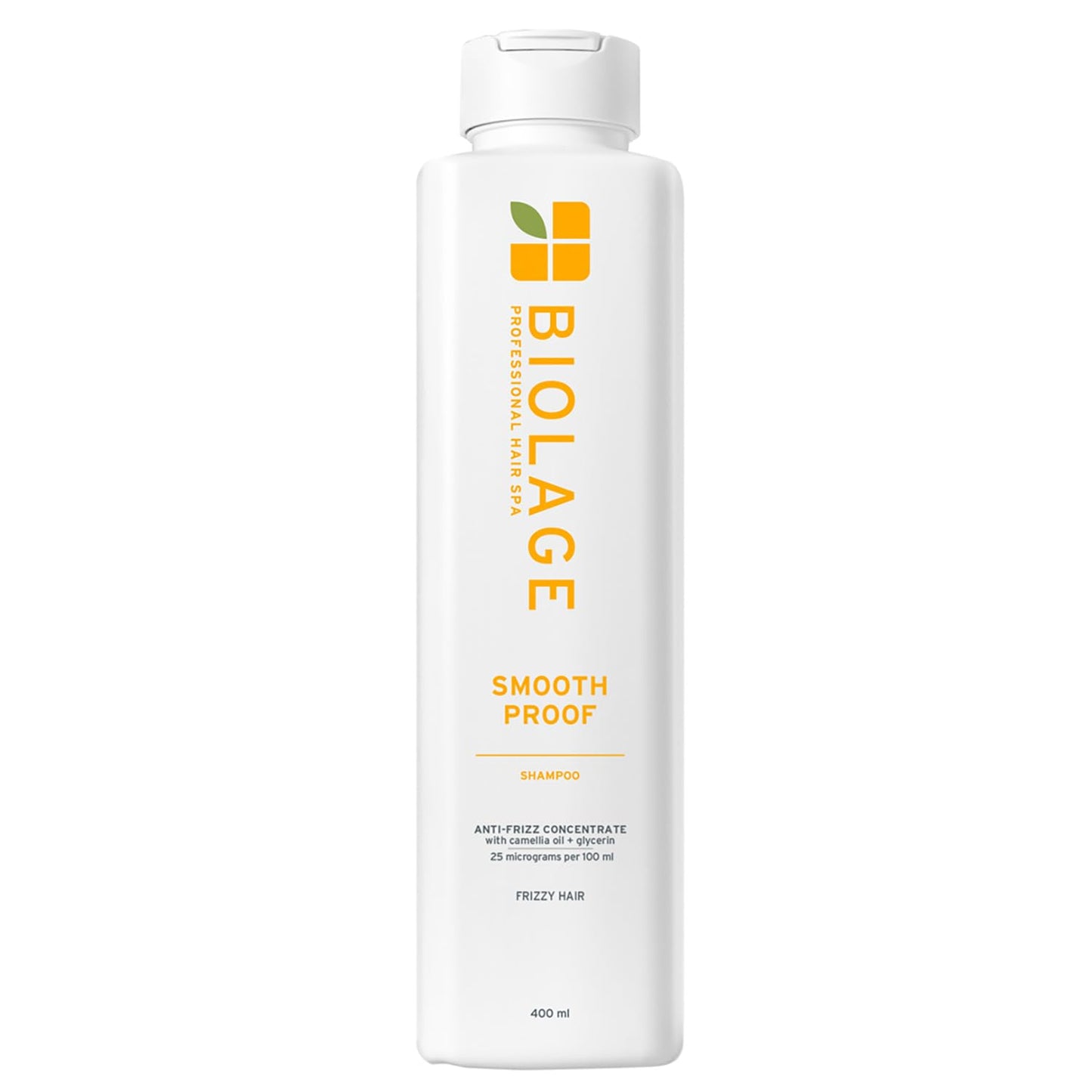 Biolage Smooth Proof Professional Shampoo | Up to 72HR Frizz Control | With Camellia Oil & Glycerin | For Dry and Frizzy Hair 400ml
