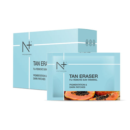 N Plus Professional Tan Eraser Mask, For Remove Sun Tanning, Pigmentation & Dark Patches, Pack of 6 Pouch