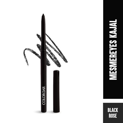 Colorbar Mesmereyes Kajal, Black 001, 0.35g | Moisturizing| Smudgeproof | Long lasting