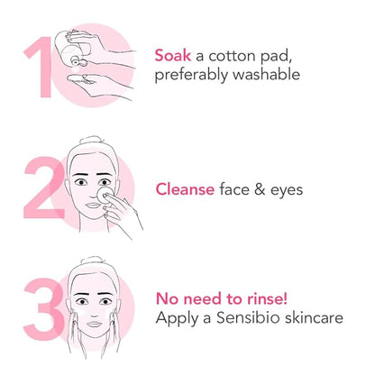Bioderma Sensibio H2O Daily Soothing Cleanser, Make up Pollution & Impurities Remover Face Eyes Sensitive skin, 250ml