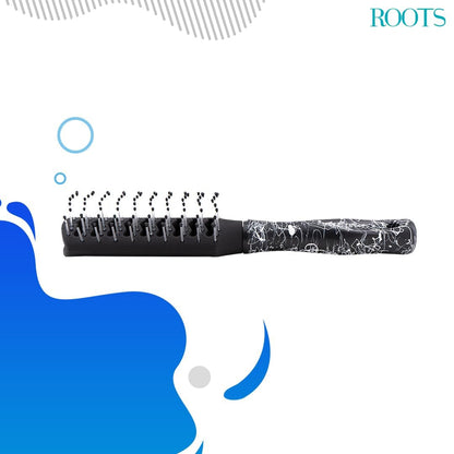 ROOTS Truglam Vented Hair Brush | Soft Tip Flexible Bristles | Prevent Scalp Scraping & Cuticle Damage | Quick Detangling |Length - 7.08 Inch, Model No - WID42