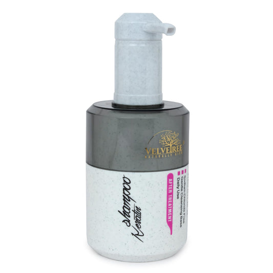 Velvetree Keratin Shampoo and Conditioner Set After Treatment, Dermatologically Tested, Sodium Chloride Free