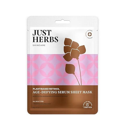 Just Herbs Sheet Mask for Glowing Skin Serum Masks, 20g