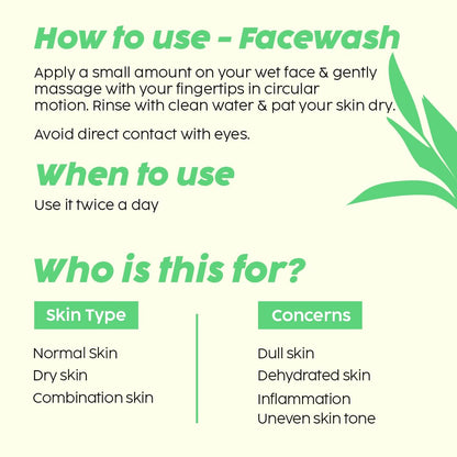 PLIX - THE PLANT FIX Vitamin C Guava Combo, Juicy Cleanser 100ml and Face Serum 20 ml For Skin Brightening, With Pro Vitamin B5 For Moisturization & Alpha Lipoic Acid, Pentavitin