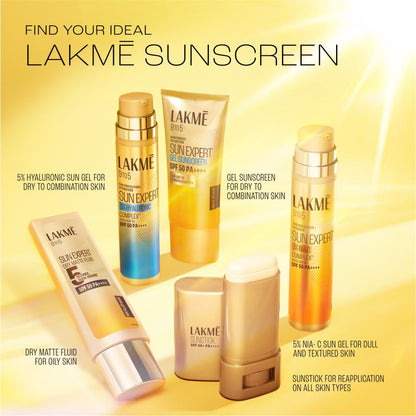 Lakme Sun Expert Tinted Sunscreen 50 SPF PA+++, Natural Tone, With Cucumber, Lightweight, Ultra Matte Finish, Blocks Upto 97% Harmful Sunrays, 100 ml