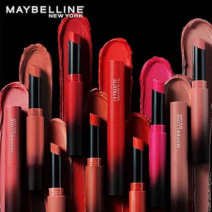 Maybelline New York Lipstick, Matte Finish, Bold Colour, Enriched With Jojoba Oil, Color Sensational Ultimattes, 899 More Rust