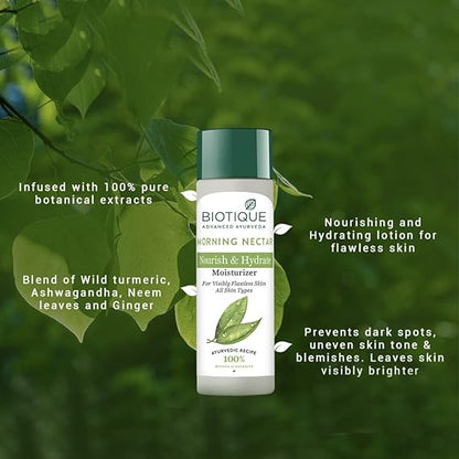 Biotique Bio Morning Nectar Visibly Flawless Skin Moisturizer (190ml)