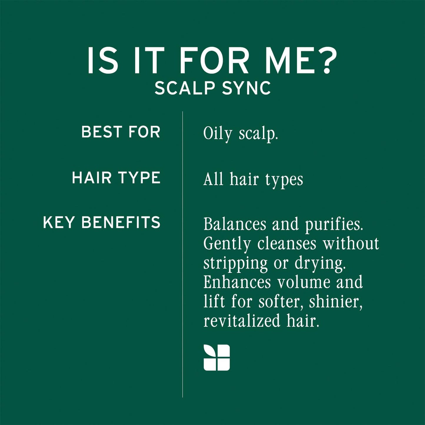 Biolage Scalp Sync Clarifying Shampoo, Soothed and Hydrated Scalp for up to 72 hours*, Enriched with Fermented Tea & Glycolic Acid