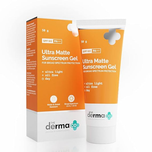 The Derma Co Ultra Matte Sunscreen Gel with SPF 60