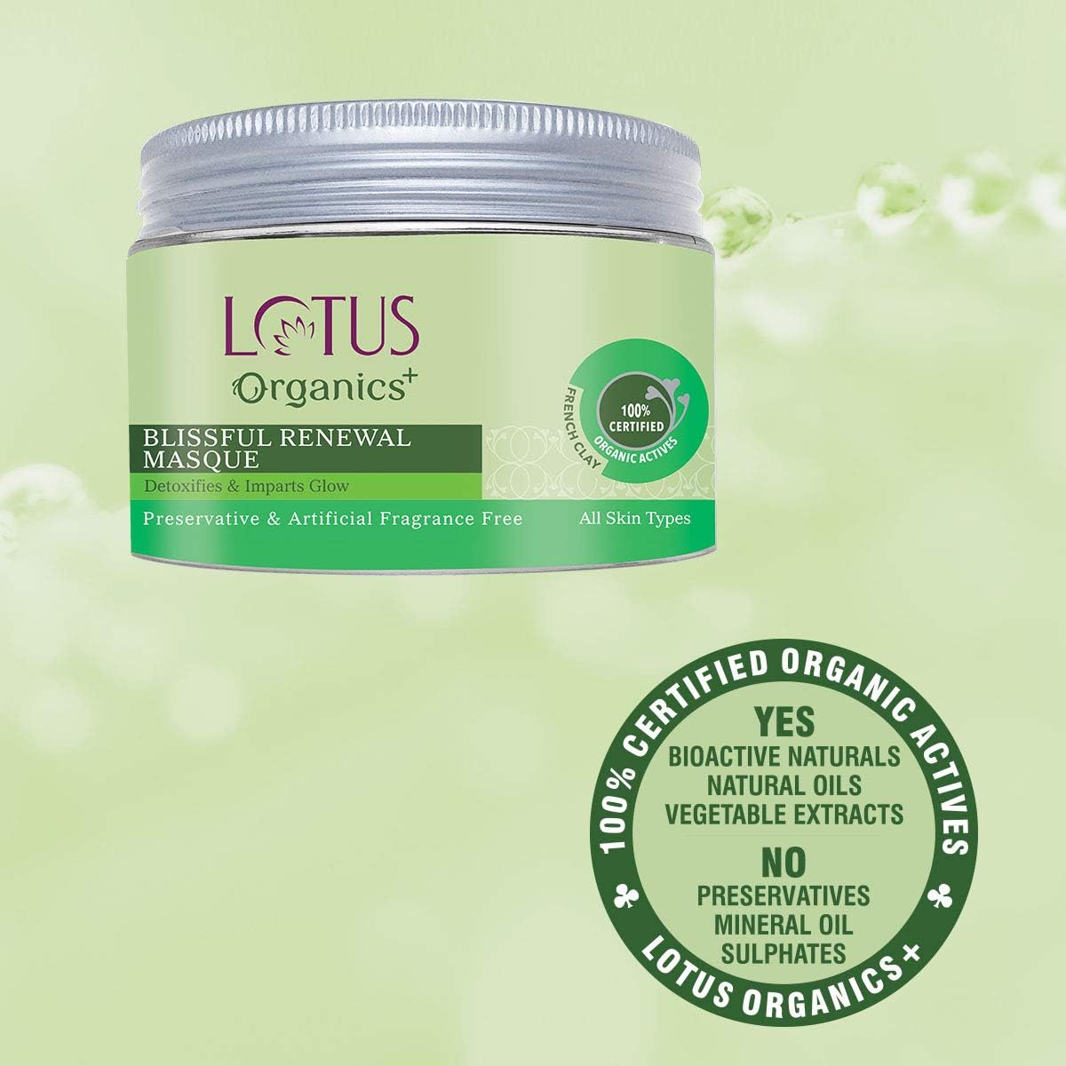 Lotus Organics Blissful Renewal Masque (50gm)