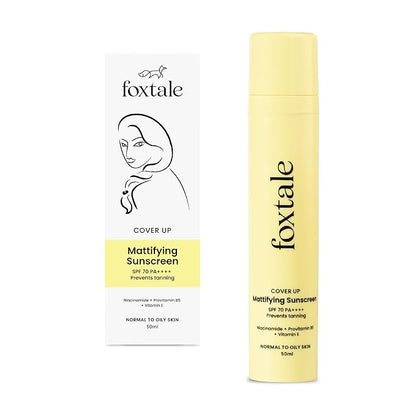 Foxtale SPF 70 Niacinamide Matte Sunscreen with PA++++ | Prevents Tanning | UVA/UVB