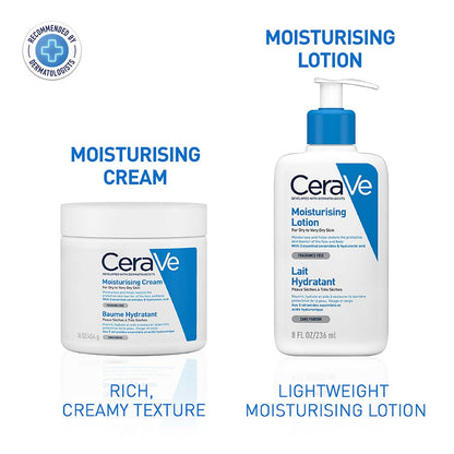 CeraVe Moisturizing Lotion For Dry Skin Hyaluronic Acid, Non-Comedogenic, Oil Free And Fragrance-Free Body Lotion(236ml)