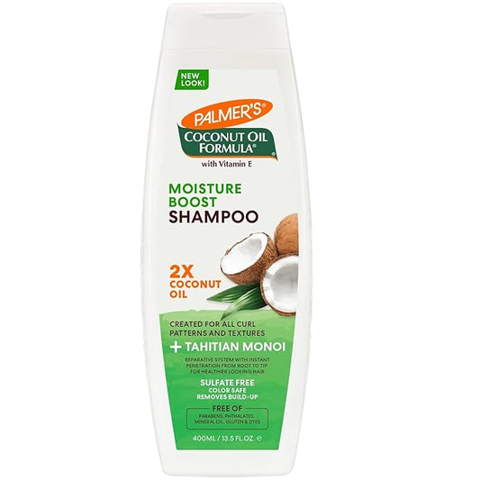 Palmer's Coconut Oil Shampoo for Moisture Boost of Dry, Damaged & Colour Treated Hair, Minimizes Tangles - 400ml