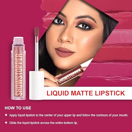 Forever52 Daily Life Showstopper Liquid Lipstick (Bandit - 003) Long-Lasting Up To 12 Hours Stay Matte Finish Vegan & Cruelty Free