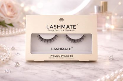 LASHMATE Barely There Premium Eyelashes for Women | Soft Natural Everyday Look | Reusable Lightweight False Lashes