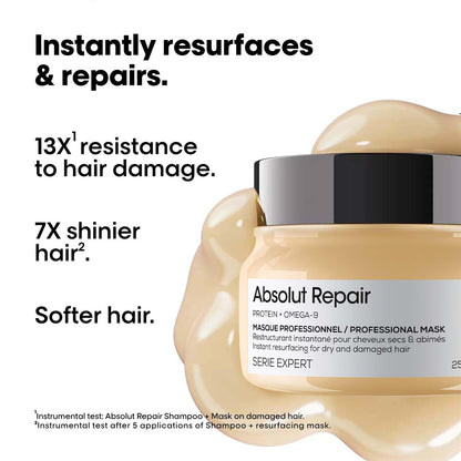 L'Oreal Professionnel Serie Expert Absolut Repair Gold Quinoa + Protein Masque (250gm)